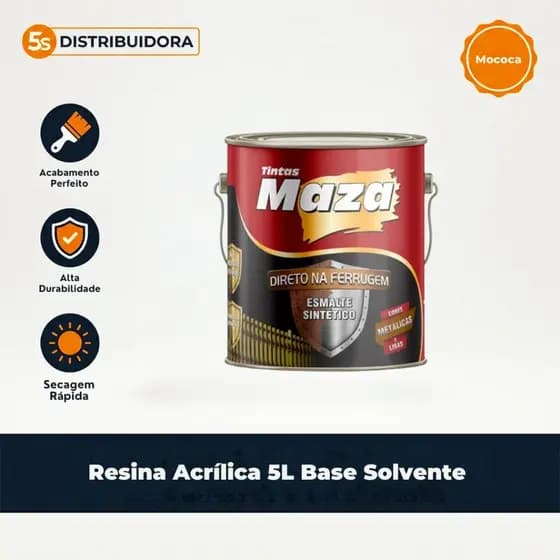 Tinta Esmalte Sintético Direto na Ferrugem 900ml (CORES) - Maza