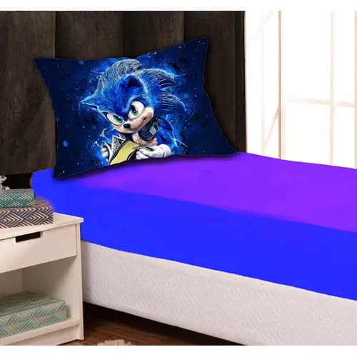 Jogo de lençol solteiro 2 peças Poliester Sonic COR 130