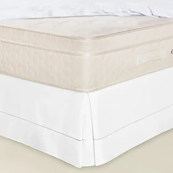 Saia Box para Cama Solteiro Ponto Palito Oxford
