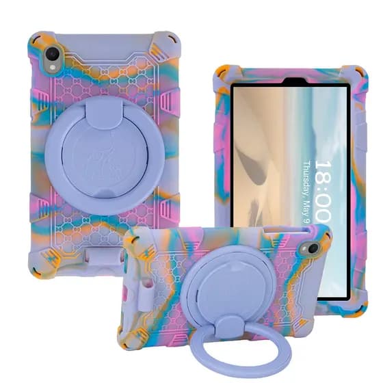 Capa Para Walmart Onn 7 " De Silicone À Prova De Choque Com Suporte Giratório De 360 Graus Protetora