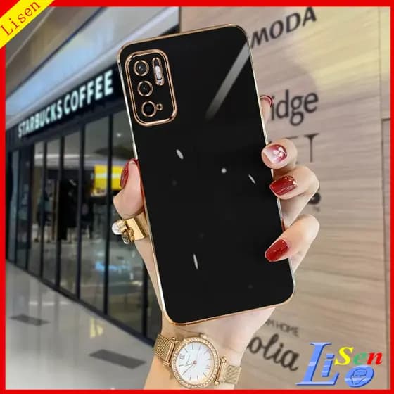 Capinha Poco M3 PRO 5G/M3/X5 X3/X3 NFC/X4 GT M4 4G Caixa De Lente De Proteção De Borda Reta ZBB