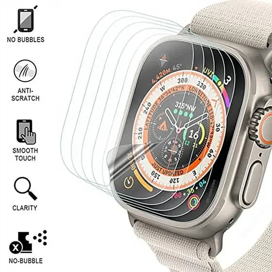 Pelicula de Gel TPU Apple watch ultra 49mm 7 8 41mm 45mm 46mm NAO INCLUSO ROLOGIO