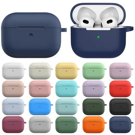 Compativel AirPods 3 4 Capa Silicone fone Apple pro Proteção Total Anti Impacto
