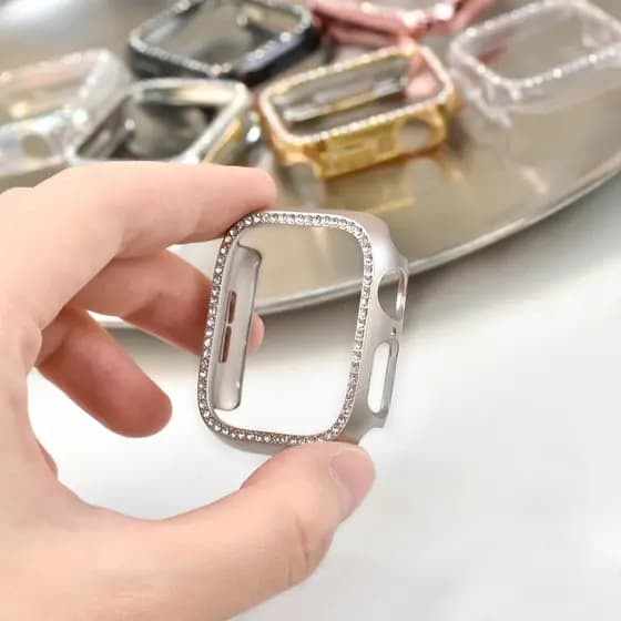 case capa bling brilho para smartwatch ULTRA series 11 10 9 7 8 46mm 38 40 42 44 41 45mm