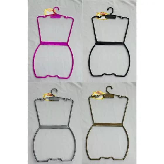 Cabide Silhueta Adulto Expositor de Roupas Cores Kit 10 Unidades