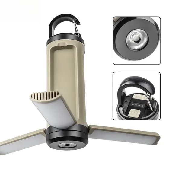 Lanterna de Camping com 6 Modos de Brilho Ajustável, Lanterna LED Portátil para Camping