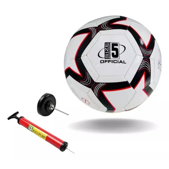 Bola Futebol Oficial Costurada Campo E Society + Bomba De Ar