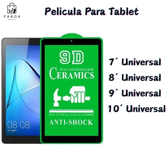 Película Protetora De Cerâmica HD Para Tablet 7 / 8 / 9 / 10 Polegadas Universal