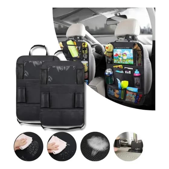 Kit 2 Bolsa Armazenamento Organizador Carro Porta Brinquedos