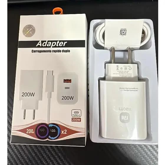 Carregador Turbo 200W com Carga Rápida e Tecnologia PD