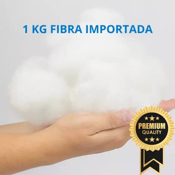 Fibra Siliconada Enchimento Para Almofada Travesseiro 1 Kg