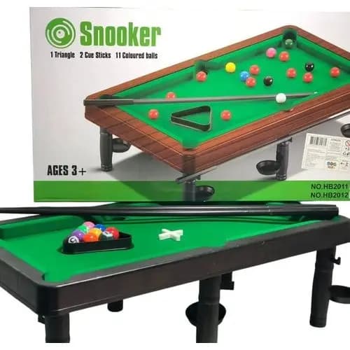 Mesa Bilhar Infantil Compacta Jogo Snooker Sinuca Tacos Bola Divertido