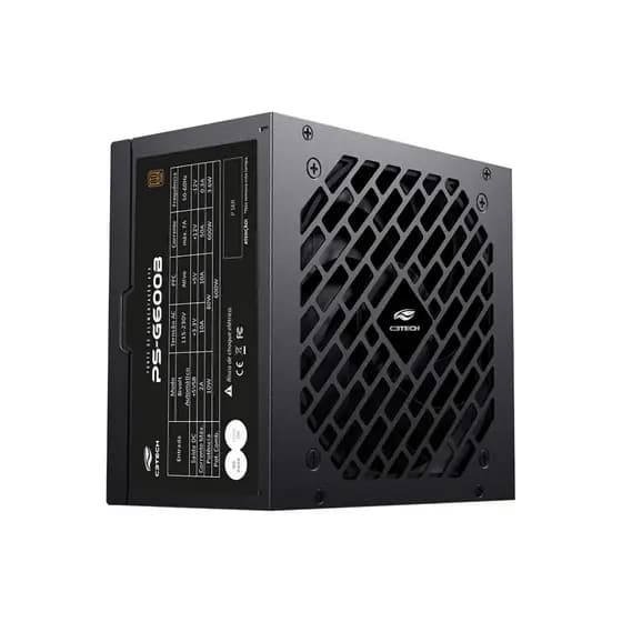 Fonte C3Tech PS-G600B, 600W, 80 Plus Bronze, PFC Ativo