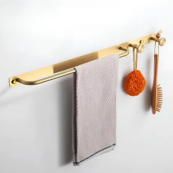 Porta Toalha de Parede Inox Suporte Toalheiro Banheiro e Cozinha Aço Inoxidável 60CM