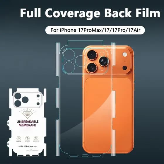 Filme Traseiro Macio Para iPhone 17ProMax/17 Pro/17Air/16 15 Max 14 Plus 13 12 De Hidrogel Película Protetora De Cobertu