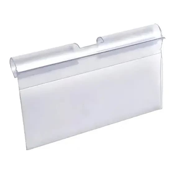 Kit 10 Porta Etiquetas de Preço 5cm em PVC Para Gancho Geladeira