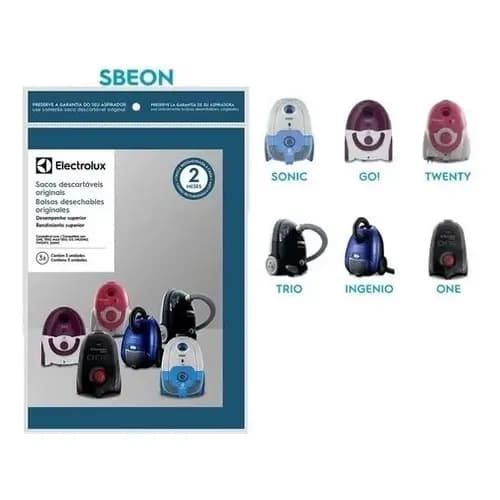 Saco Descartável Original Electrolux One/trio/maxtrio/go 3un