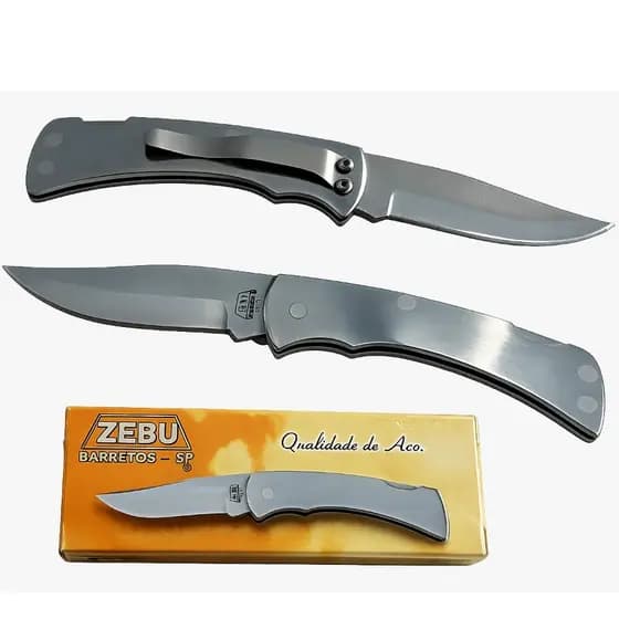 Canivete Inox de Bolso Zebu Barretos Original
