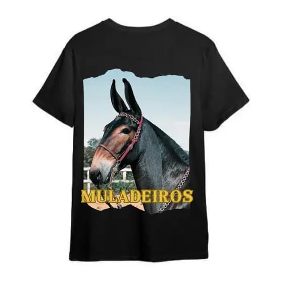 Camiseta Country Muladeiros Camiseta Algodao Sertanejo
