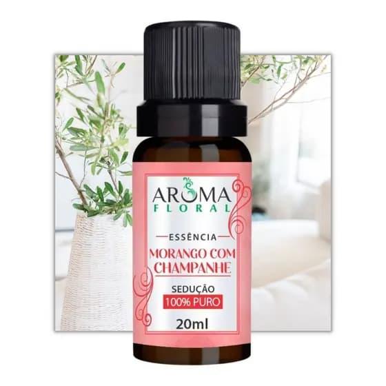 Essência Morango com Champanhe - Aroma floral - Para Aromatizador e Difusor e Elétrico