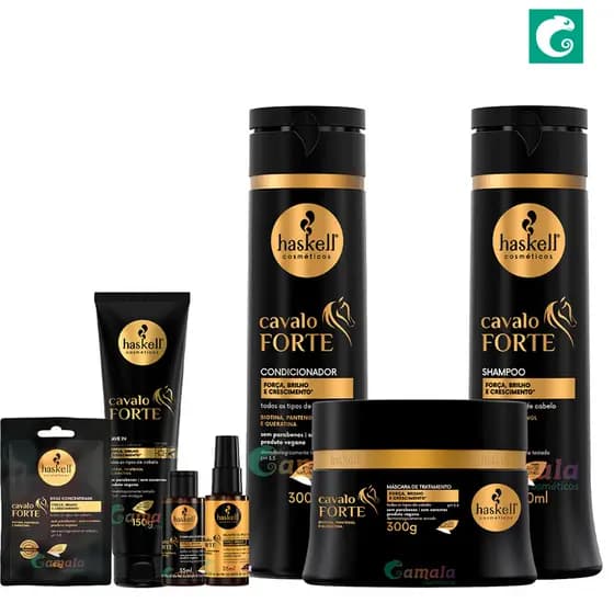 Kit Haskell Cavalo Forte Sh Cond Masc Leave Comp Selante+Dose 300