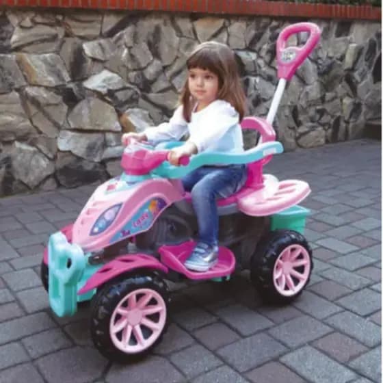 Jip Jip Carrinho Passeio Com Empurrador Triciclo Quadriciclo Andador Maral Triciclos e Carrinhos de Passeio