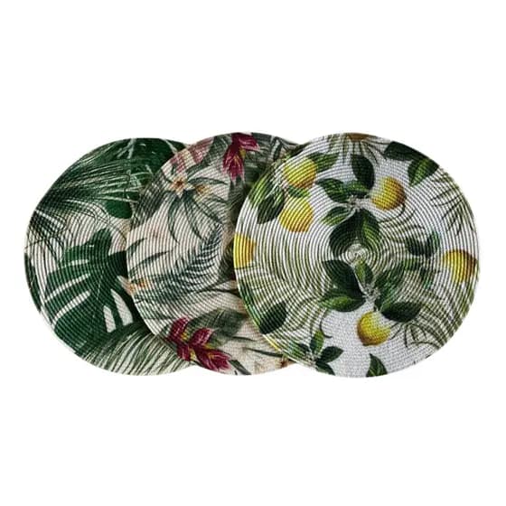 Kit 2 Unidades Jogo Americano Redondo 38cm Jantar Mesa Posta Cozinha Sousplat
