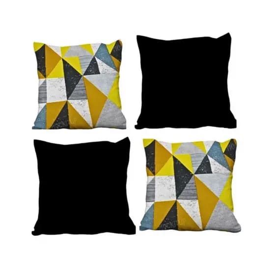 Kit Capas de Almofada Decorativa Sofá Cama 45x45 cm - Kit com 2 ou 4 Unidades - Zíper Invisível