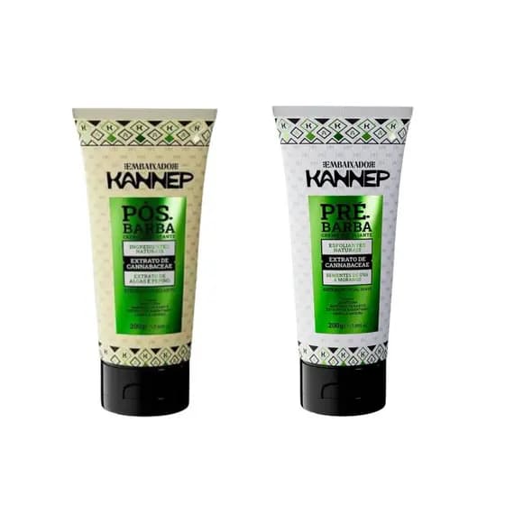 KIT KANNEP COM POS-BARBA E PRE-BARBA 200G EMBAIXANDOR