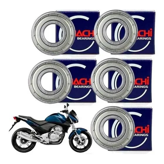 Kit Rolamento De Roda Cb 300 Freio A Disco Nachi Original