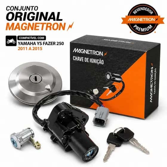 Tampa Tanque + Chave Ignição Fazer 250 2011 A 2015 Magnetron