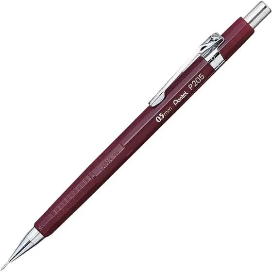 Lapiseira P200 0.5mm Vinho Pentel