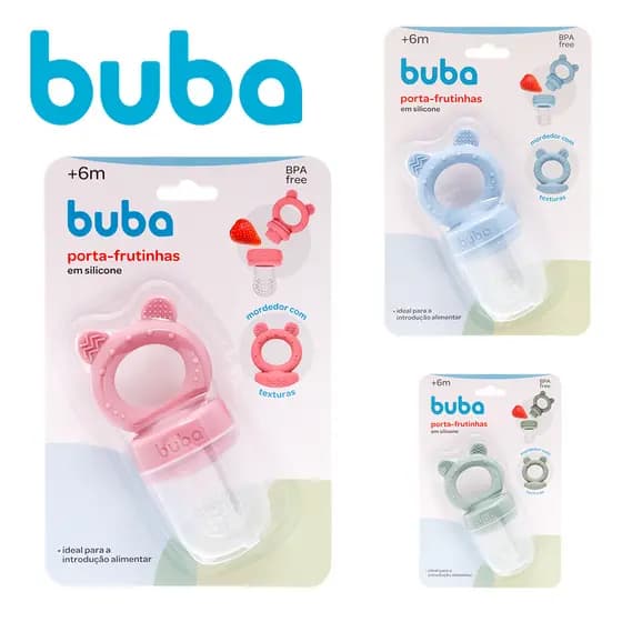 Chupeta Porta Frutinha com Mordedor Silicone Buba