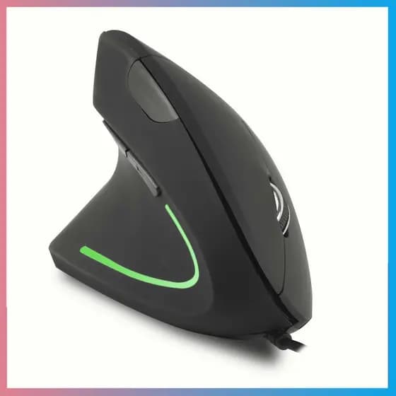 Mouse Com Fio vertical 5a Geração Esquerdo RGB Mouse vertical mouse canhoto mouse Mouse com fio em dpi ajustável