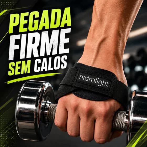 Luva Palmar Hidrolight Mini Palma Preta Contra Calos Para Academia Musculação Crossfit Proteção