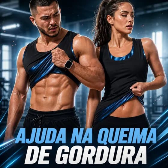 Regata Efeito Sauna Térmica Modeladora Masculina Feminina Academia Fitness Emagrecer Queima Gordura