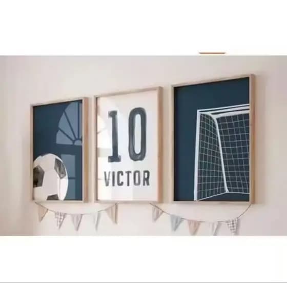 quadro decorativo personalizados com nome camisa 10