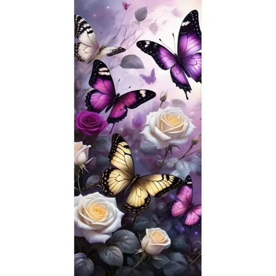 quadro decorativo personalizados borboleta lilas