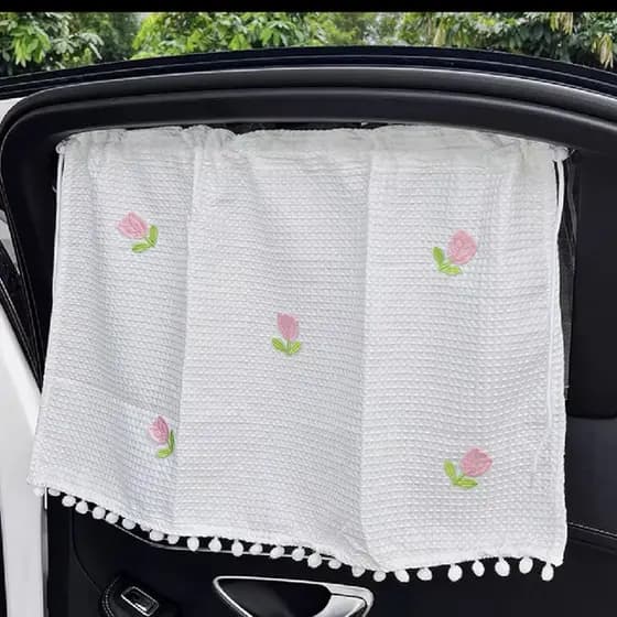 Cortina De Pára-Sol Do Carro Proteção UV Janela Lateral Bonito Crianças Decoração Criativa Ajuste Universal Acessórios A