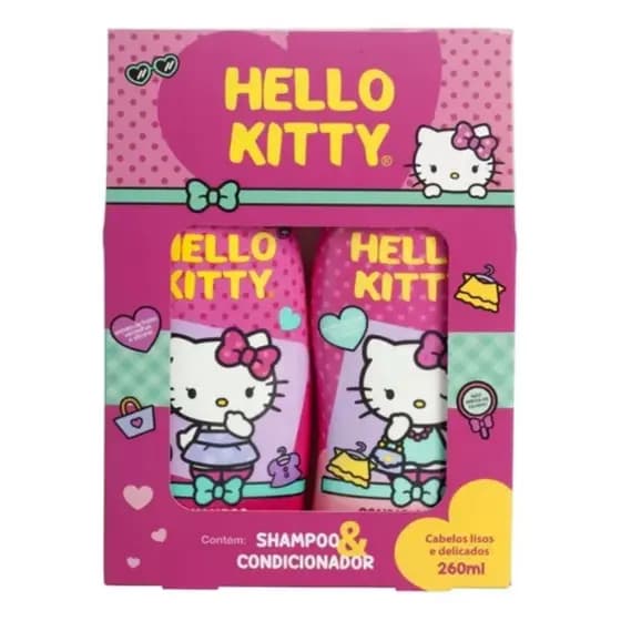 Kit Cia Natureza Shampoo + Condicionador Hello Kitty - Cabelos Lisos