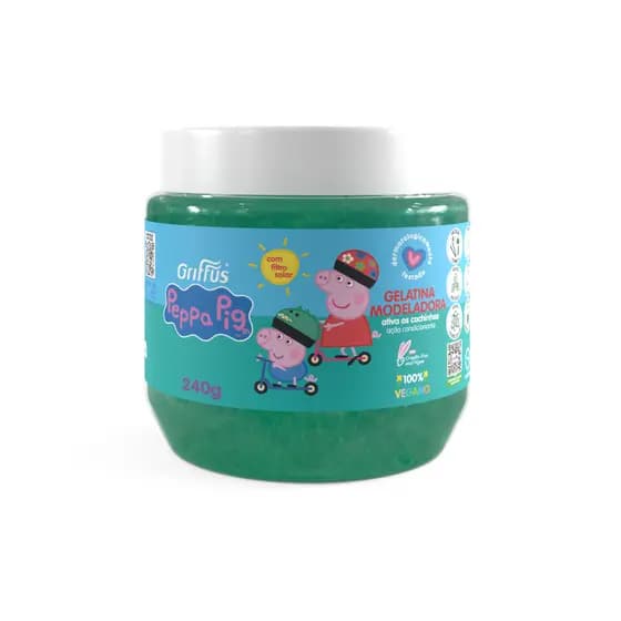 Gelatina Modeladora Griffus Peppa Pig - Ativadora de Cachinhos 240g