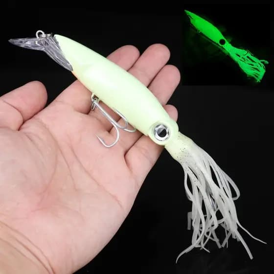 1pc Grandes Iscas De Pesca De Lula Artificiais No Mar 40g