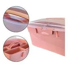 Maleta Multiuso Manicure Pedicure Esmalte Maquiagem Rosa Gg Rosa