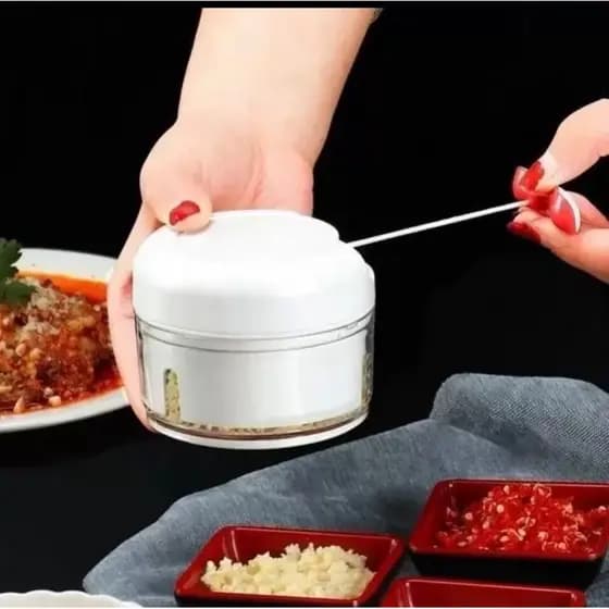 Mini Processador E Triturador De Alimentos Manual 3 Laminas