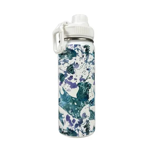 Garrafa Térmica Inox 570 ml Estampa Oceano Hidrate-se com Estilo e Inspiração Marinha