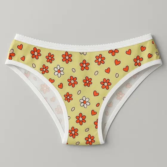 Kit 5 Calcinhas Tanga Elastico Exposto Cotton Algodão