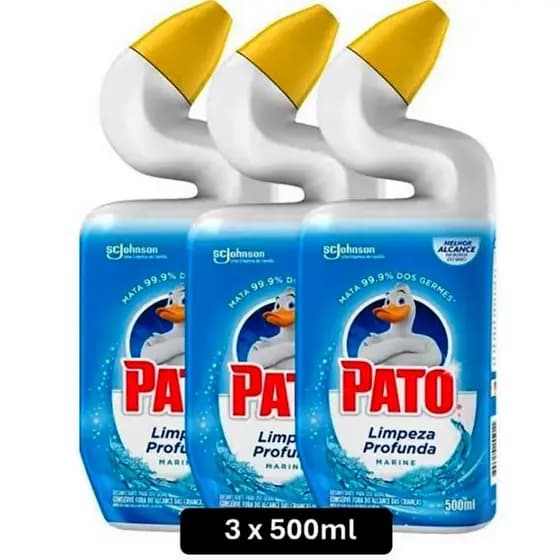 Desinfetante em Gel Pato Germinex Mariner 500ml - Pack c/ 3 unidades