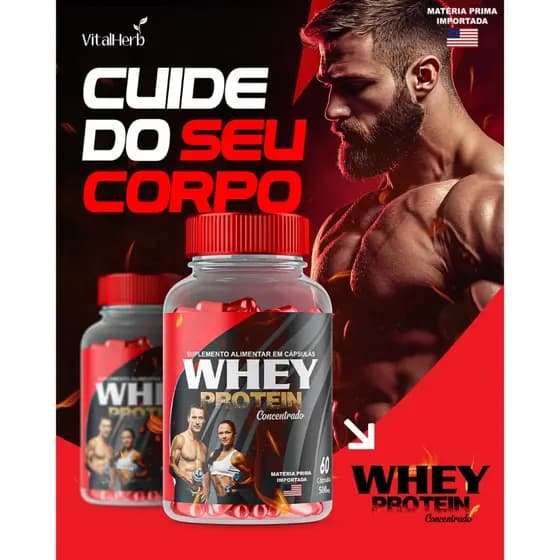 Whey Protein Legítimo 120 Caps 500mg