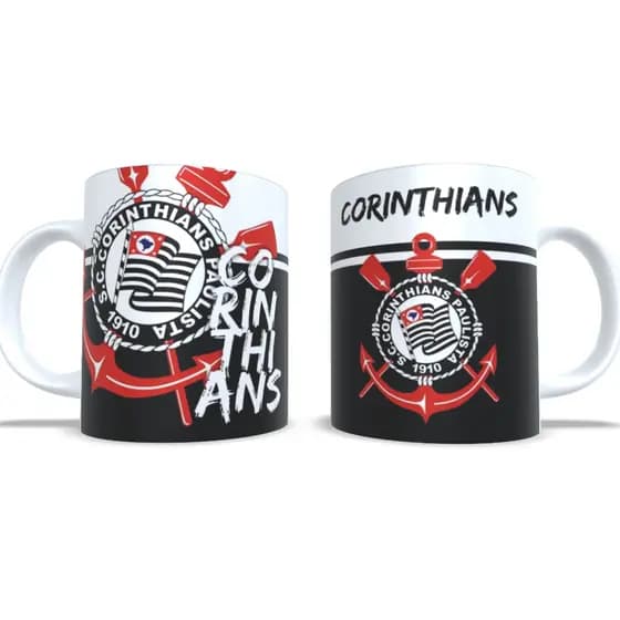 Caneca Corinthians Porcelana