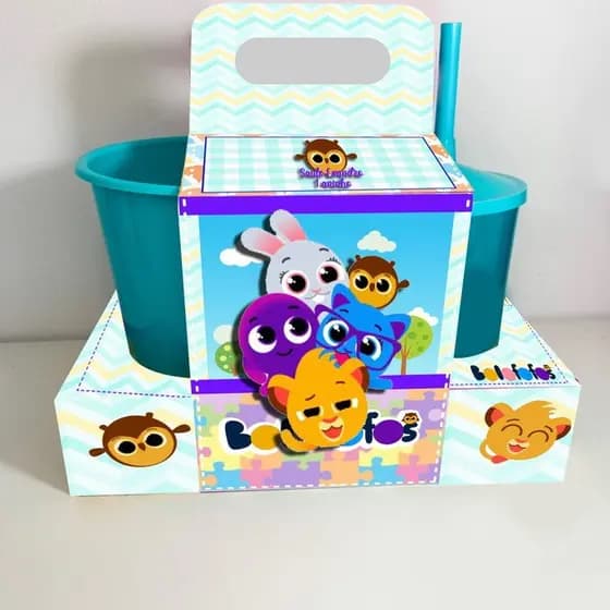 10 Kit Cineminha Bolofofo (Caixa + balde + Copo)